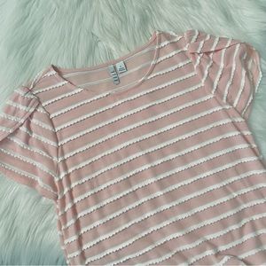 ELLE ruffle pink shirt [size S]